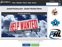 Tablet Screenshot of juniorhockey.com